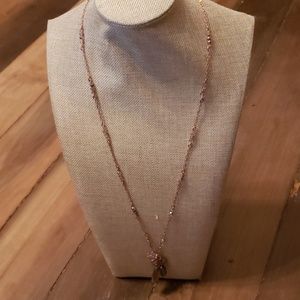 NWT Lia Sophia copper colored necklace